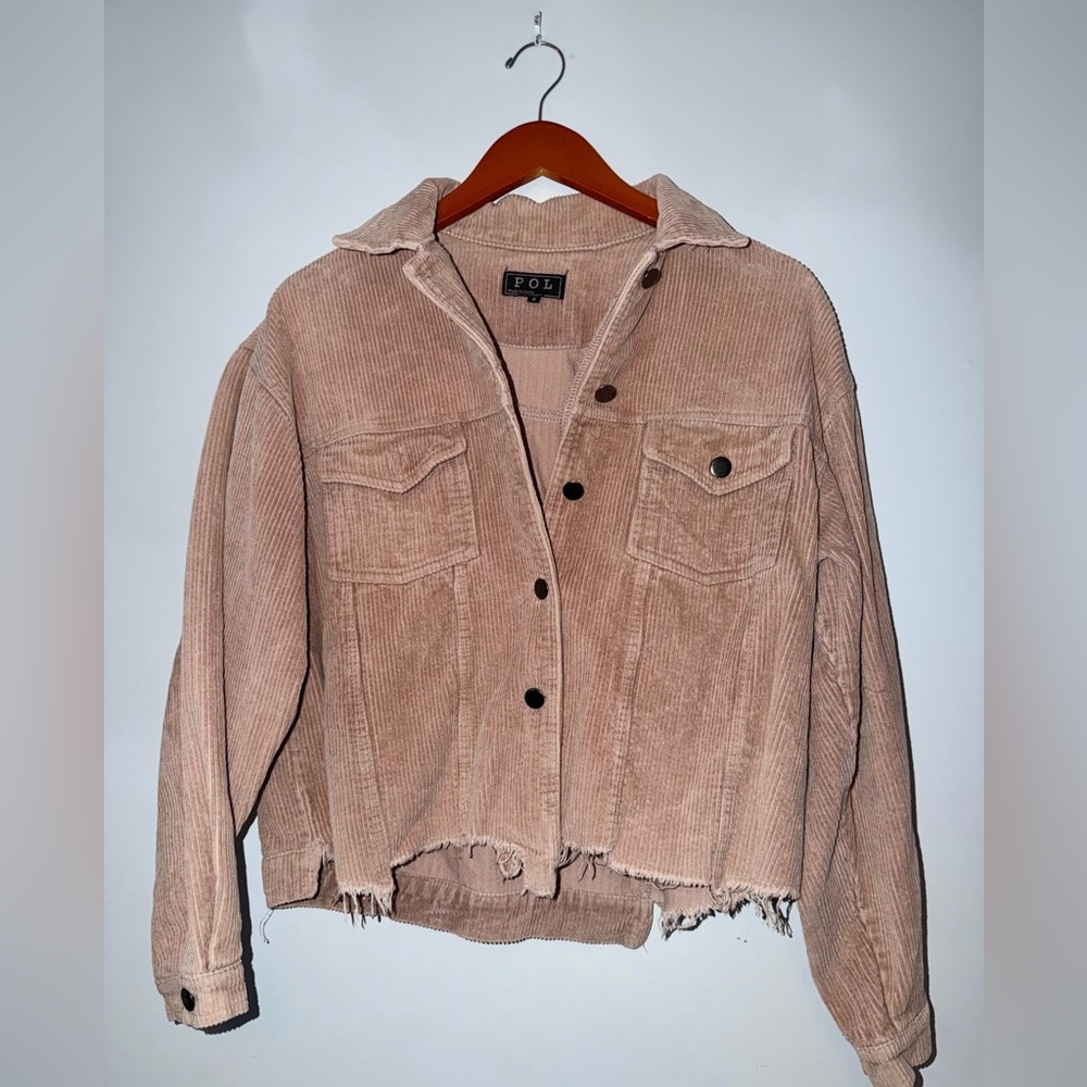 POL Dusty Rose Corduroy Jacket